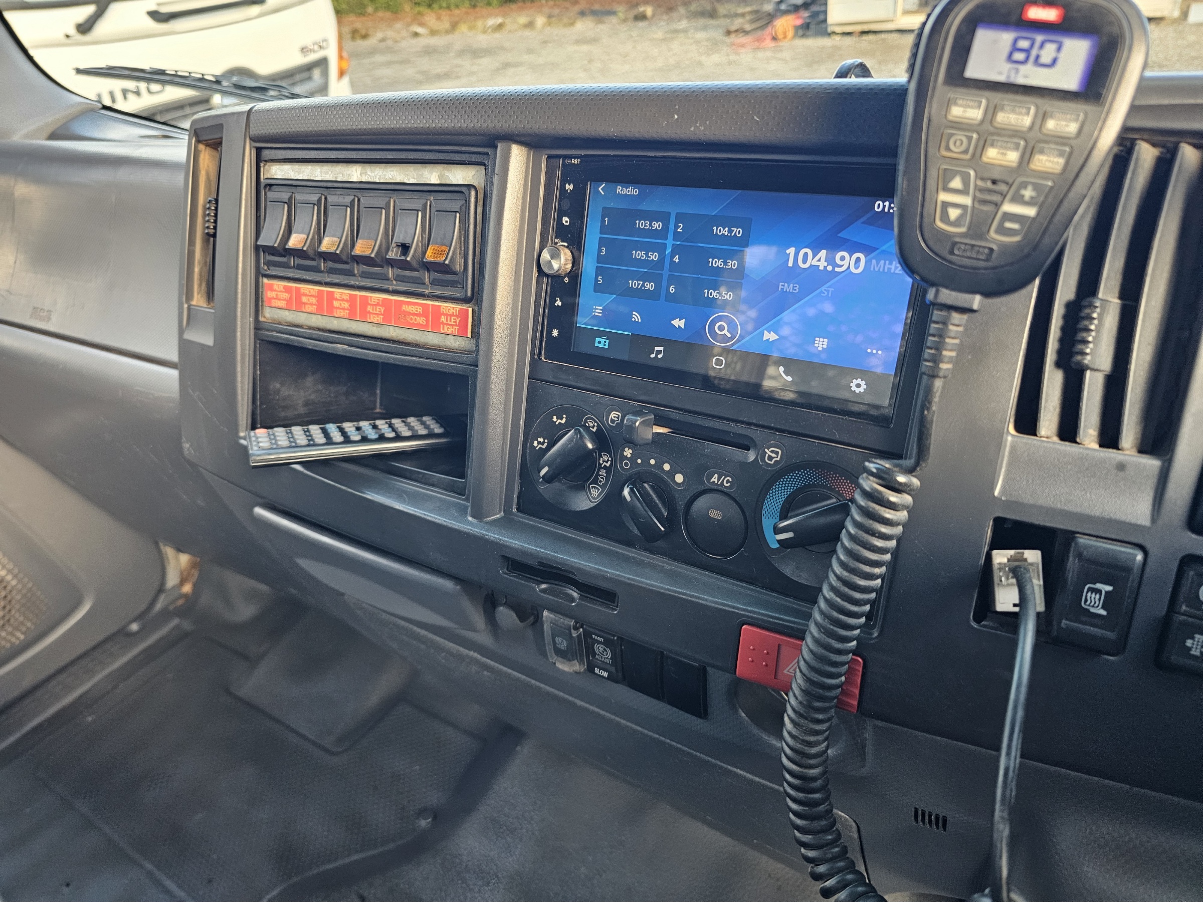 2008 Isuzu NPR 400 rurbo diesel service body crane truck image 13
