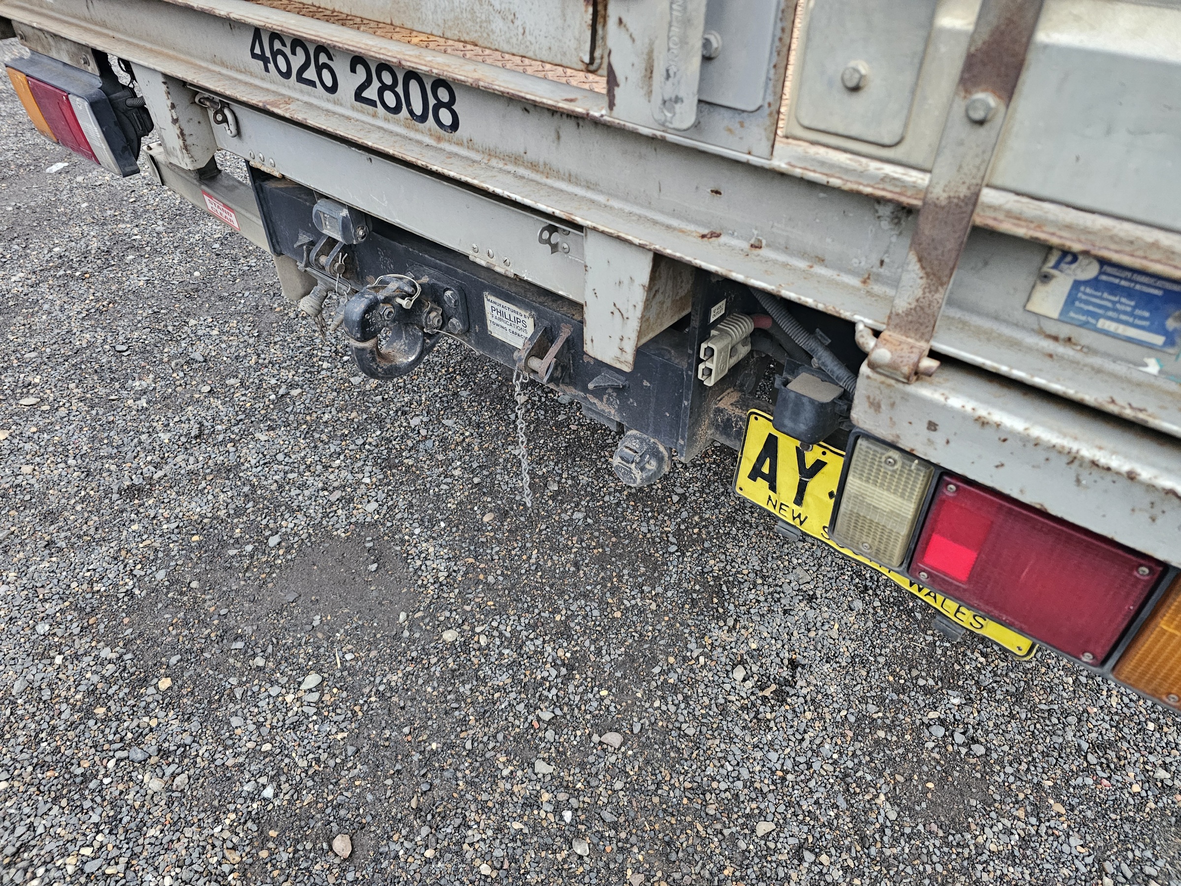 2008 Isuzu NPR 400 rurbo diesel service body crane truck image 6