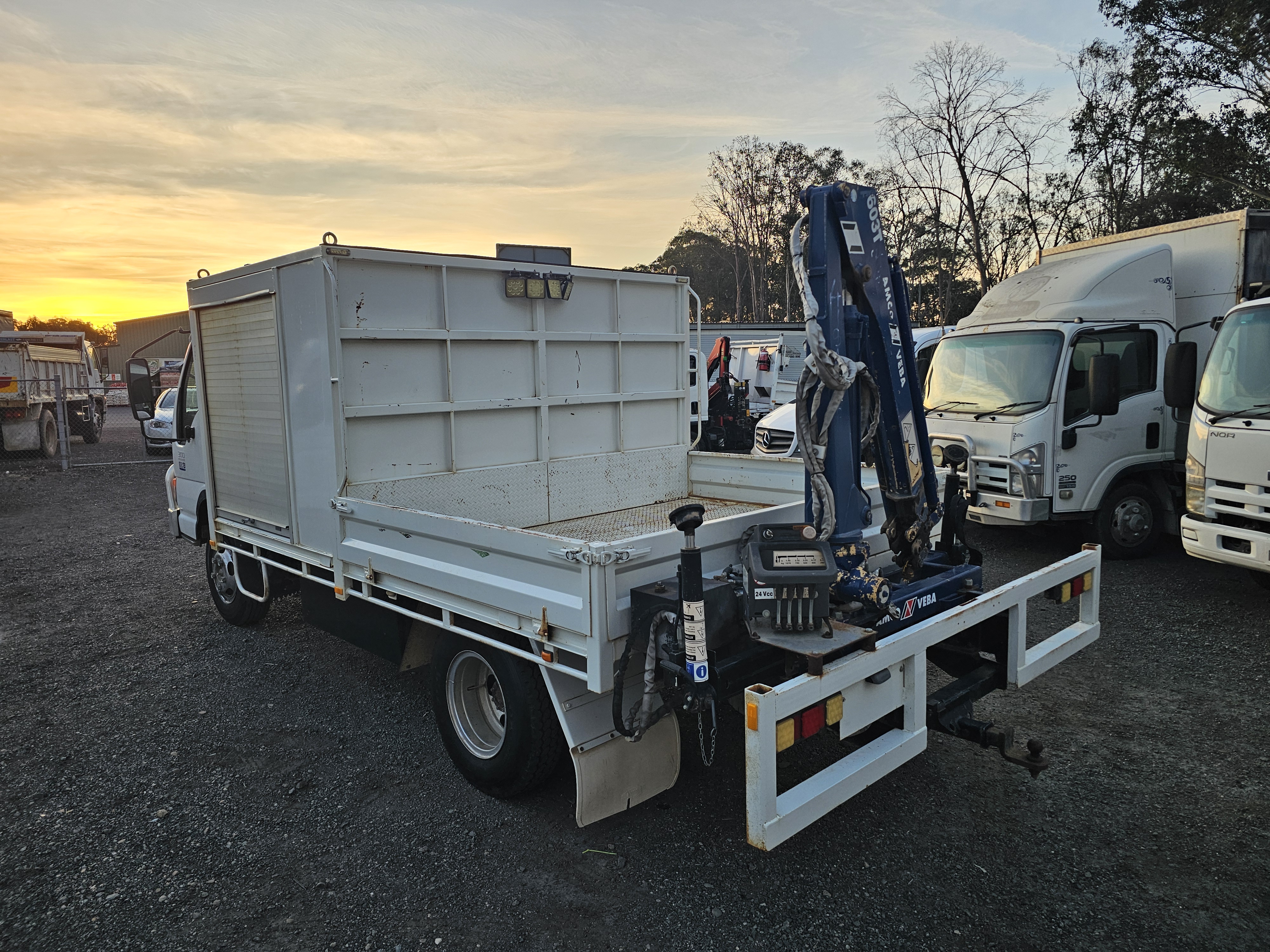 2001 Isuzu NPR 300 turbo diesel service body crane truck image 5
