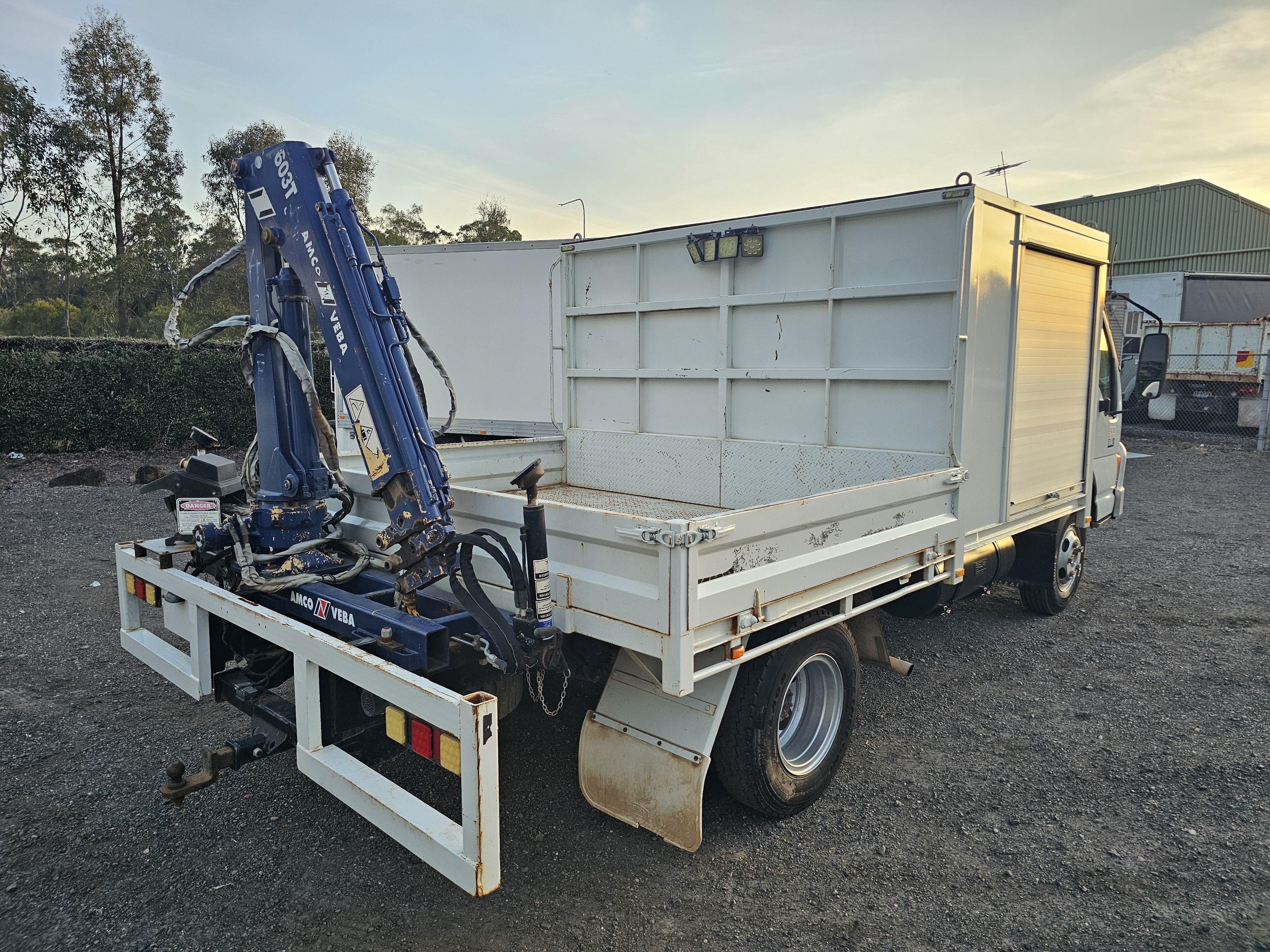 2001 Isuzu NPR 300 turbo diesel service body crane truck image 4
