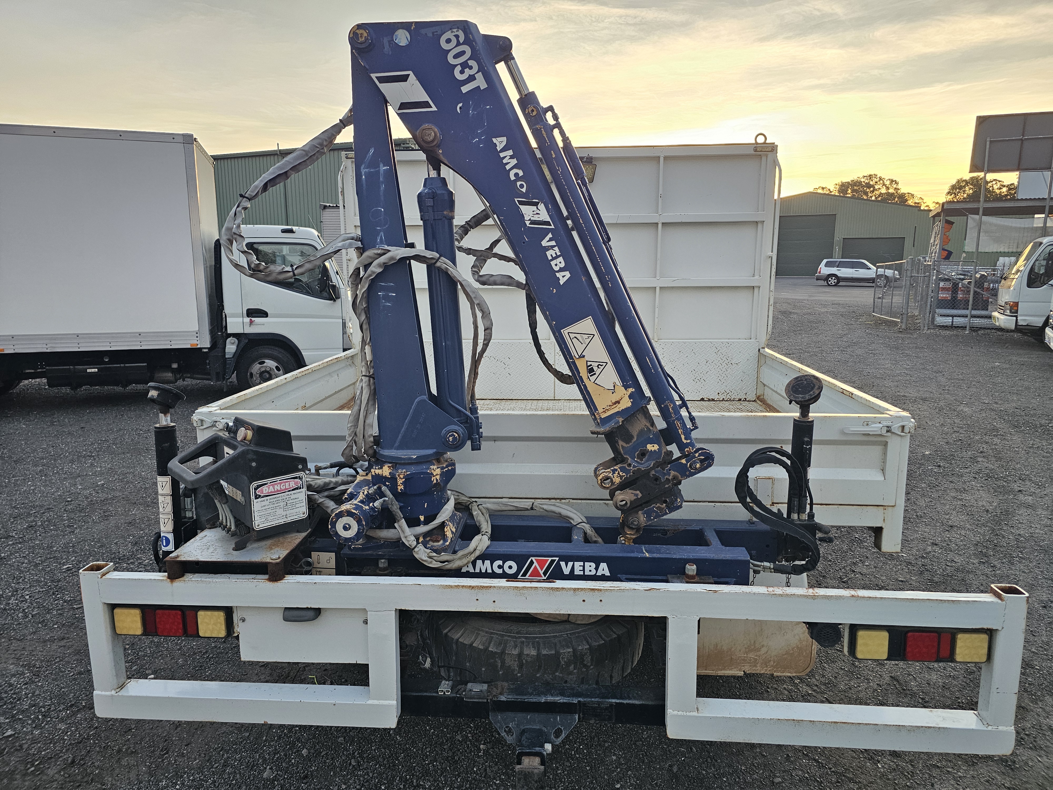 2001 Isuzu NPR 300 turbo diesel service body crane truck image 6